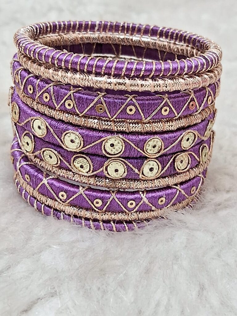 Purple bangles set
