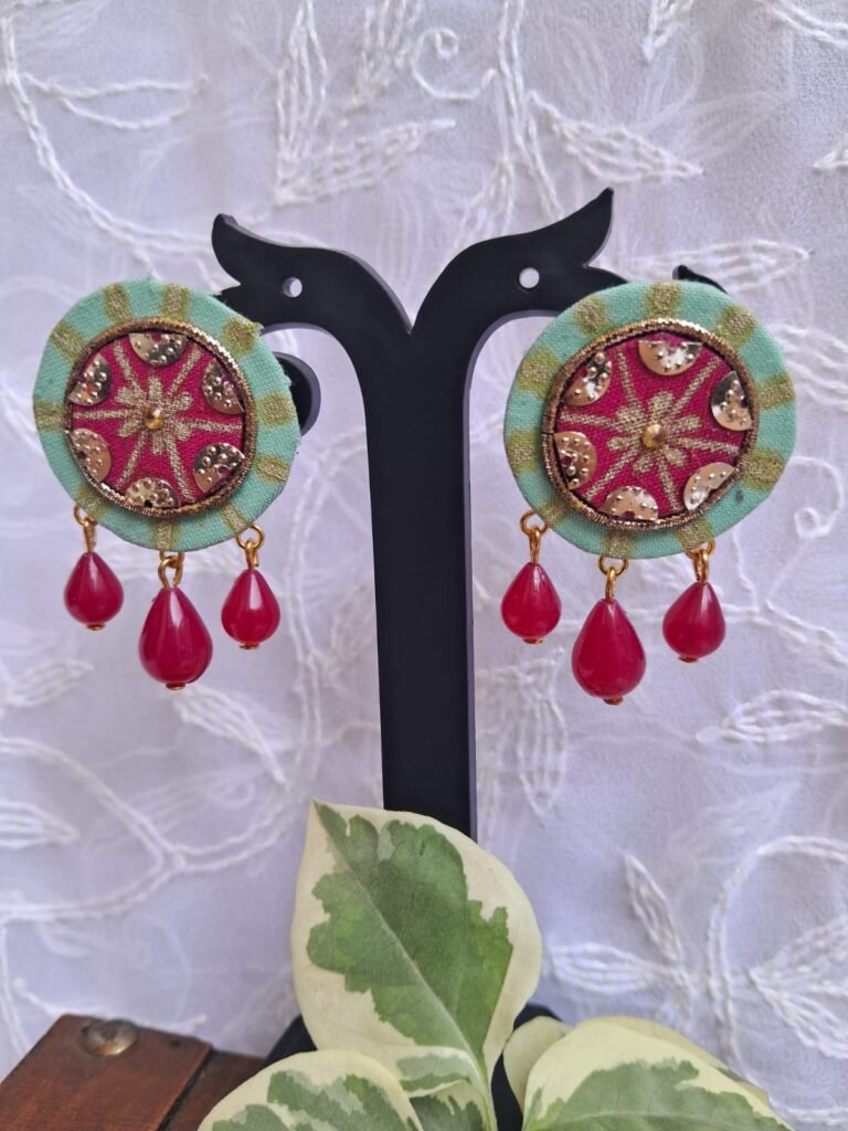 Red Diamond Earrings