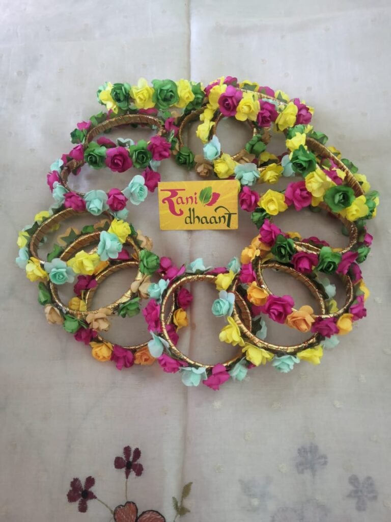 Paper Flower Bangles (min order 10 pcs) 80 rupee per piece