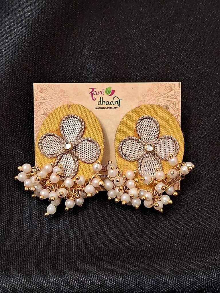 Gota Patti Earrings Stud
